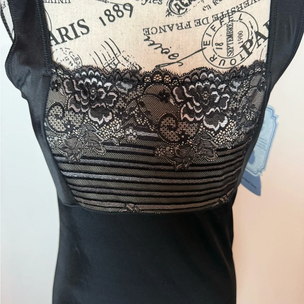 Heavenly Secrets Black and Cream Lace‎ Shapewear 1x